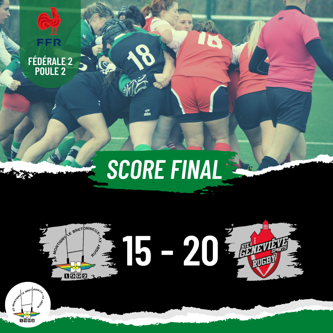 Score final ASMB 15 - 20 STE GENEVIEVE