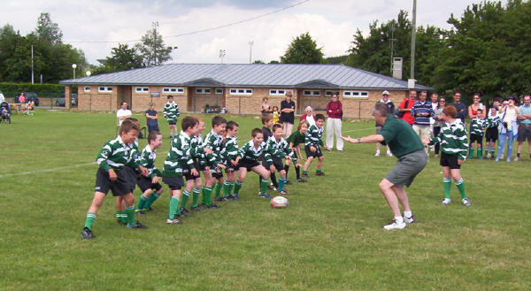 le haka des poussins au Tournoi Gaspéri en 2005