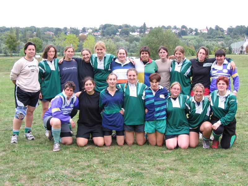 L'équipe féminine en stage de début de saison (2004)