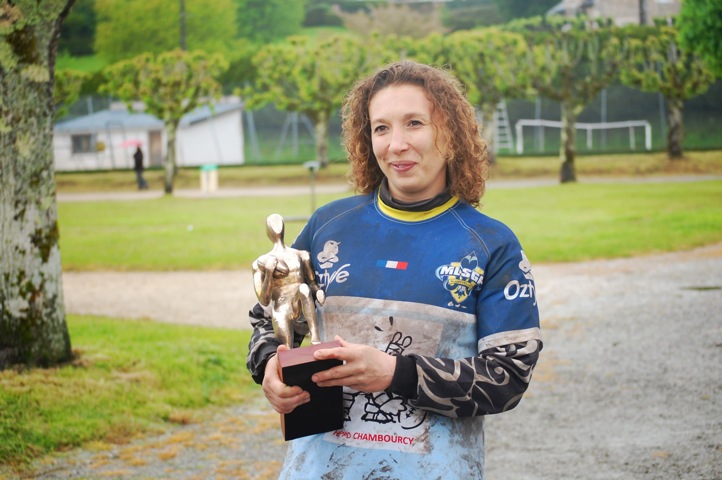 Captain Chouchou avec le trophée de vice-champion de France Fed2 (2013)