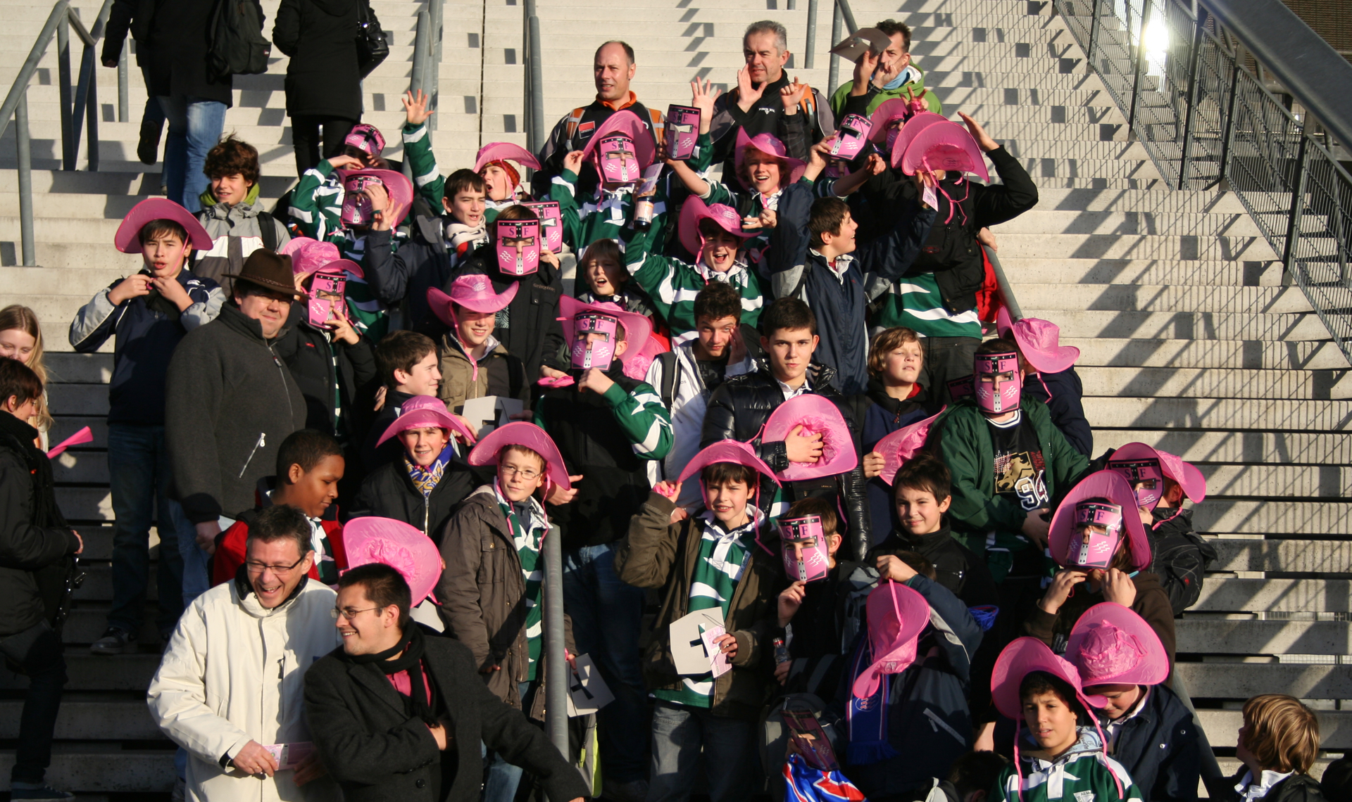 Minimes et benjamins ASMB au Stade de France en 2009