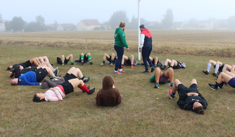 Féminines - stage cohésion 2022 - réveil musculaire du dimanche matin